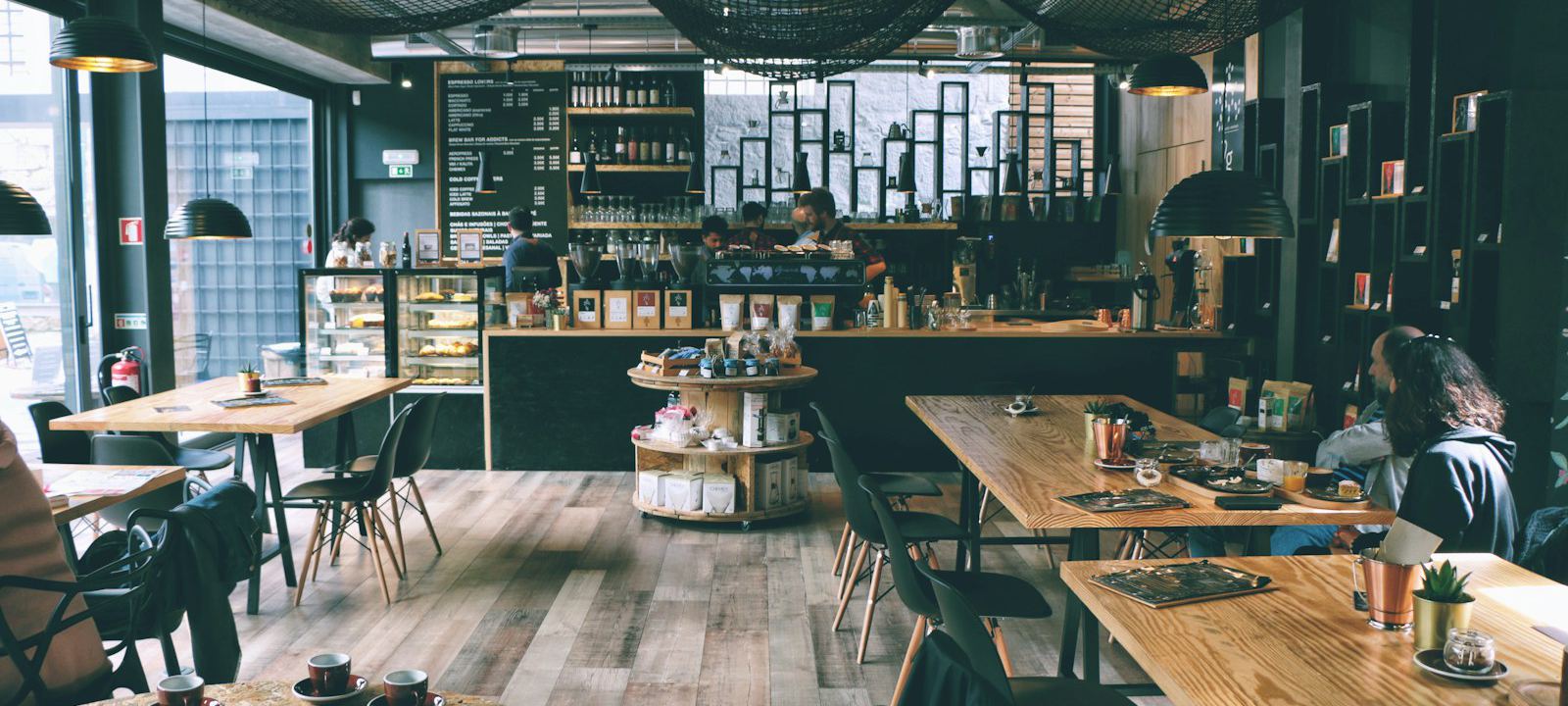 Staff and guests inside a busy independent restaurant